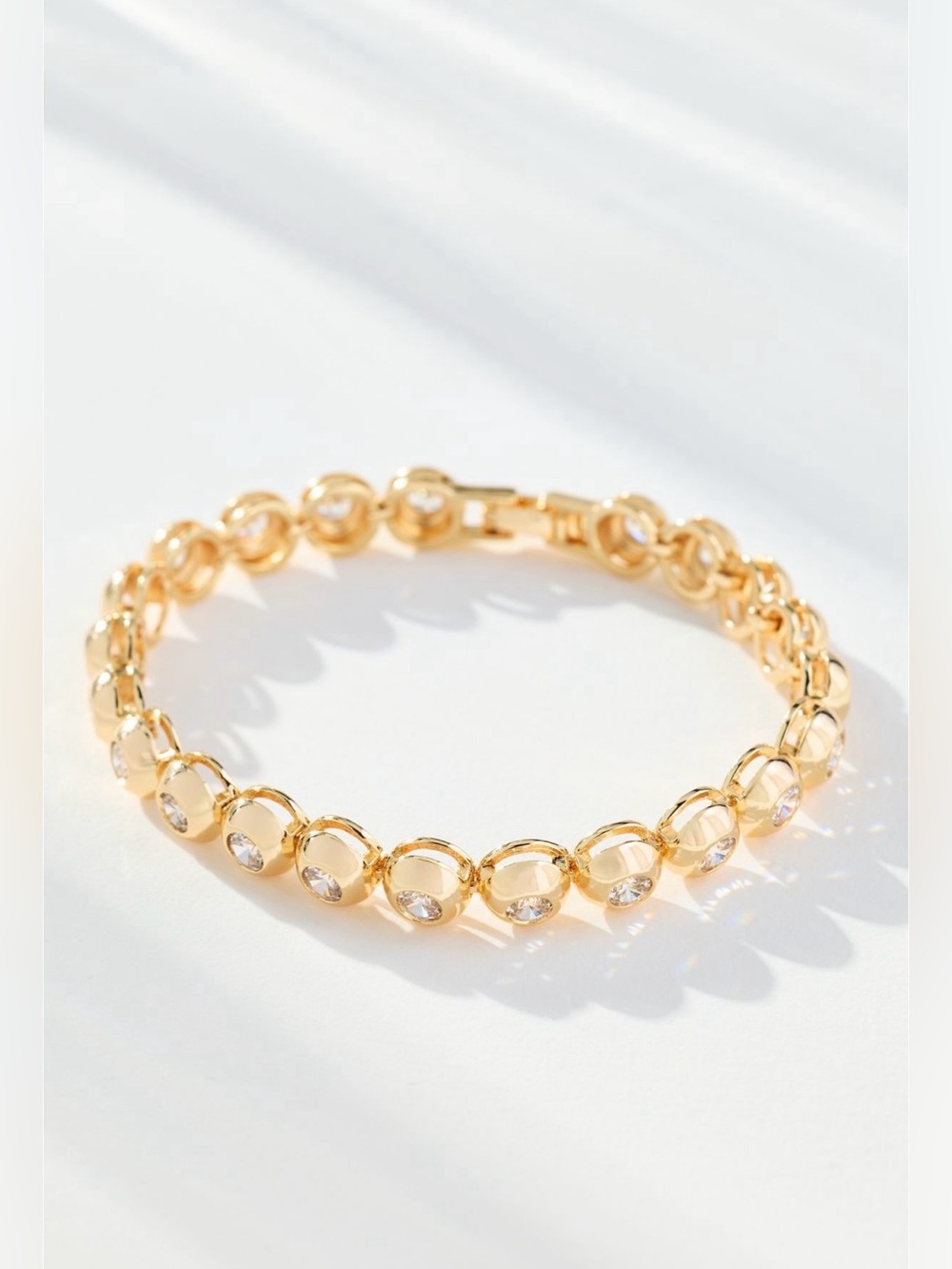 Crystal tennis bracelet